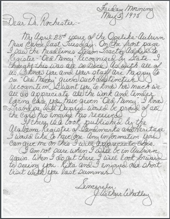 May 5th JAW whole letter